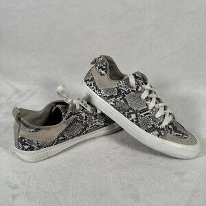 Zara Sneakers Women Size EUR 38 US 7.5 Snakeskin Keds